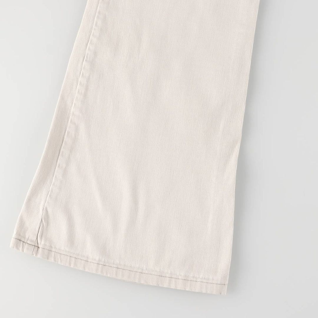 UNION BAY Cotton Pants Flare Pants Women's XL (w31) cotton white type Vintage Second Hand
