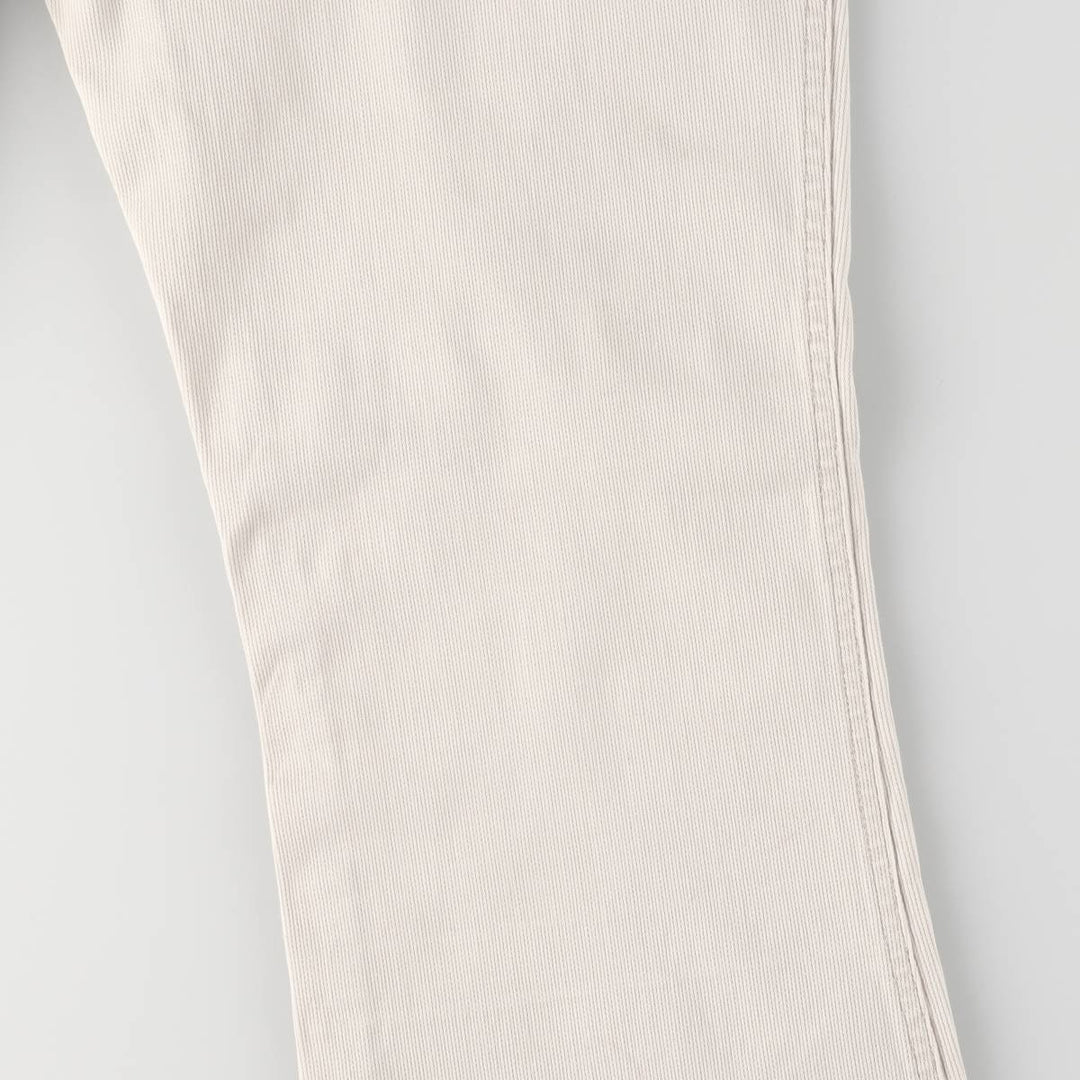 UNION BAY Cotton Pants Flare Pants Women's XL (w31) cotton white type Vintage Second Hand