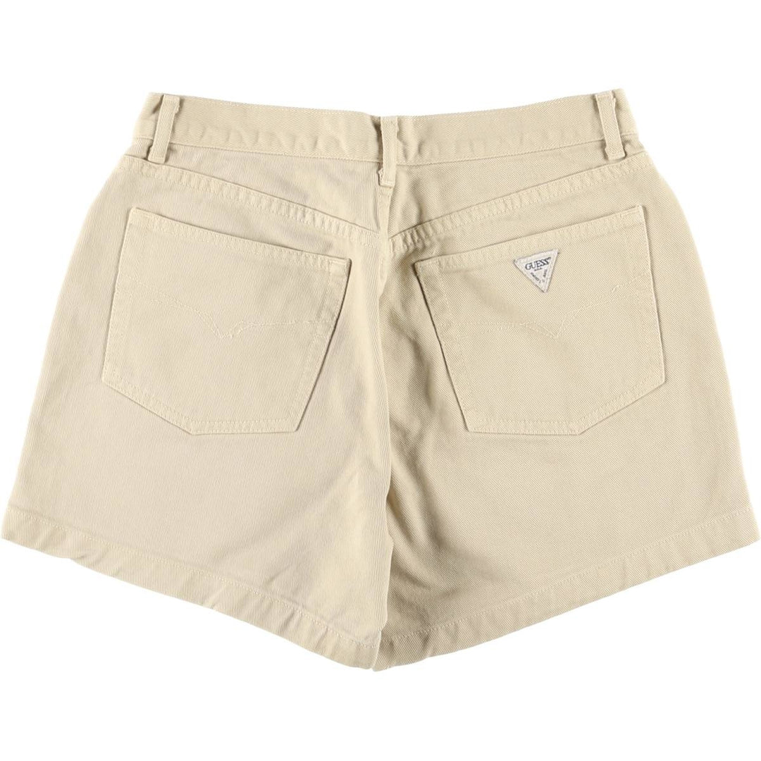Guess denim shorts, short pants, made in the USA, women's XL (w31) equivalent cotton Beige type Vintage Second Hand