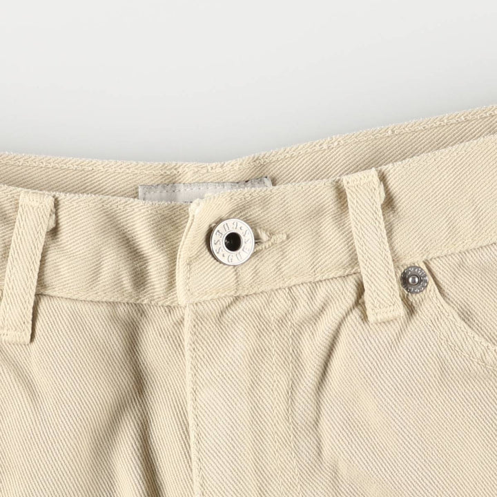 Guess denim shorts, short pants, made in the USA, women's XL (w31) equivalent cotton Beige type Vintage Second Hand
