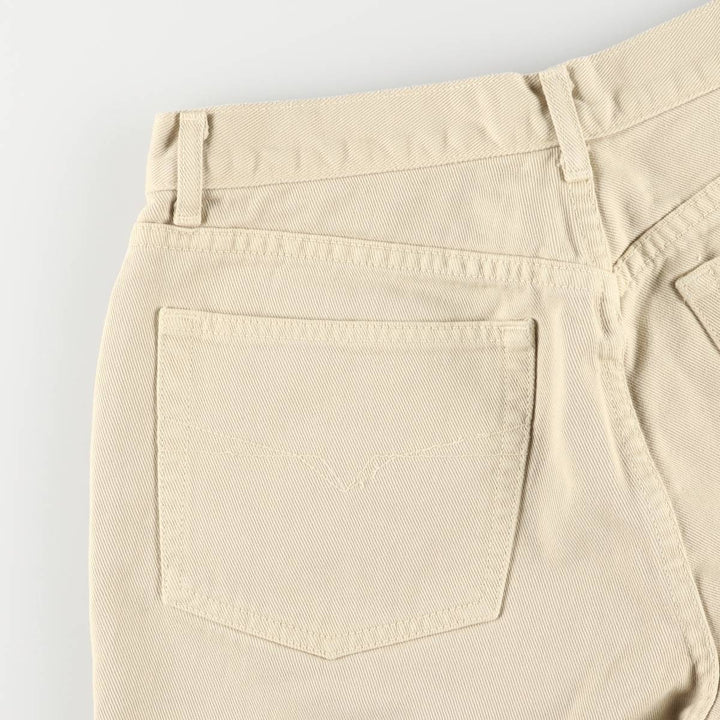 Guess denim shorts, short pants, made in the USA, women's XL (w31) equivalent cotton Beige type Vintage Second Hand