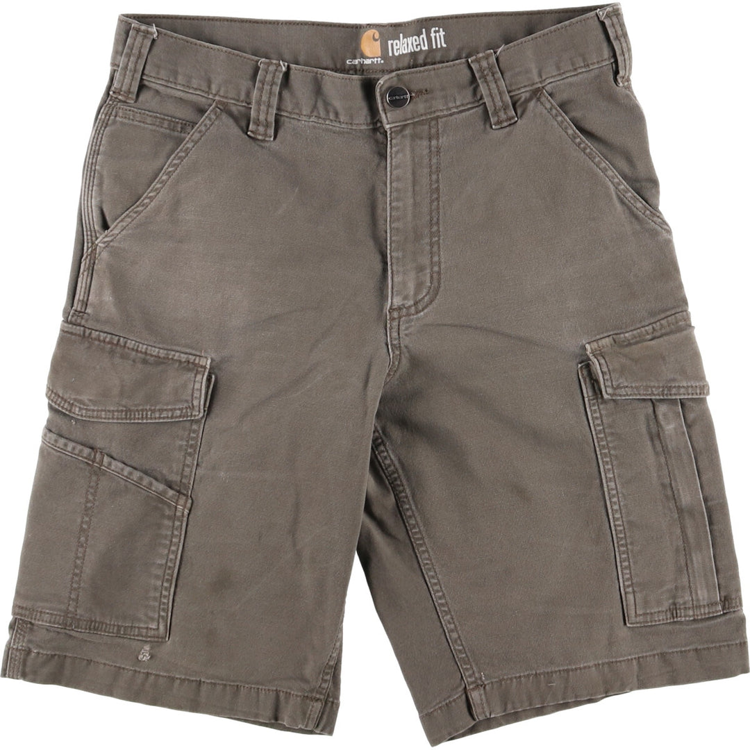 Carhartt Relaxed Fit Duck Cargo Shorts, Men's Size 32 cotton Khaki type Vintage Second Hand