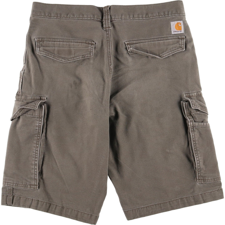Carhartt Relaxed Fit Duck Cargo Shorts, Men's Size 32 cotton Khaki type Vintage Second Hand