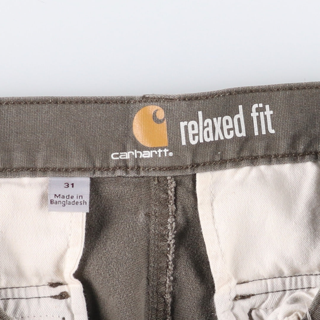 Carhartt Relaxed Fit Duck Cargo Shorts, Men's Size 32 cotton Khaki type Vintage Second Hand