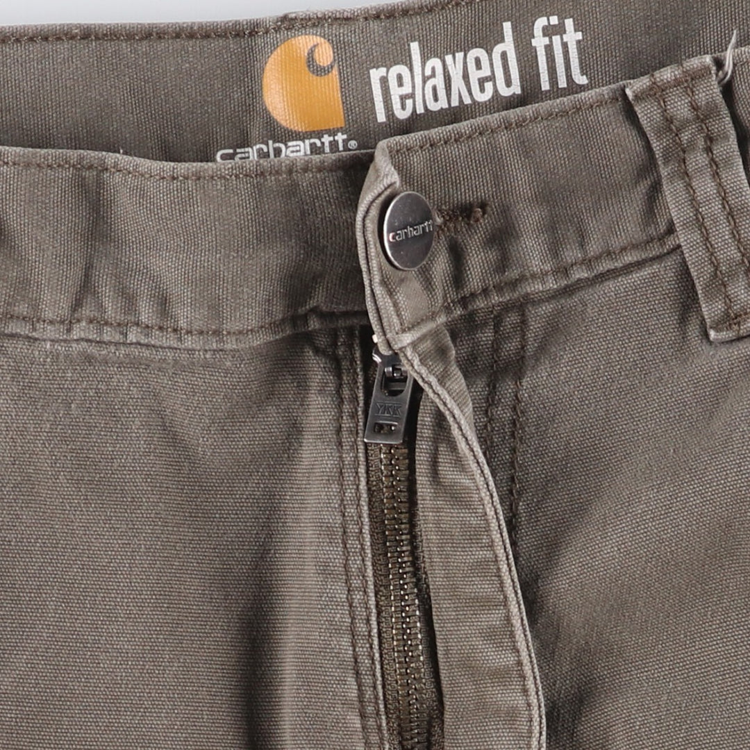 Carhartt Relaxed Fit Duck Cargo Shorts, Men's Size 32 cotton Khaki type Vintage Second Hand