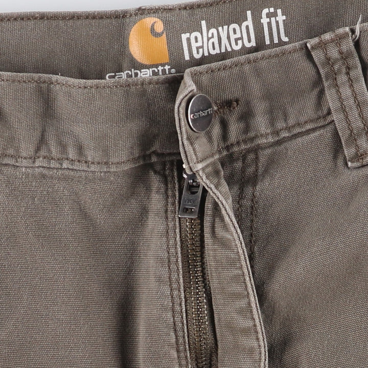 Carhartt Relaxed Fit Duck Cargo Shorts, Men's Size 32 cotton Khaki type Vintage Second Hand