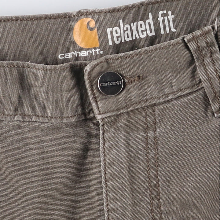 Carhartt Relaxed Fit Duck Cargo Shorts, Men's Size 32 cotton Khaki type Vintage Second Hand