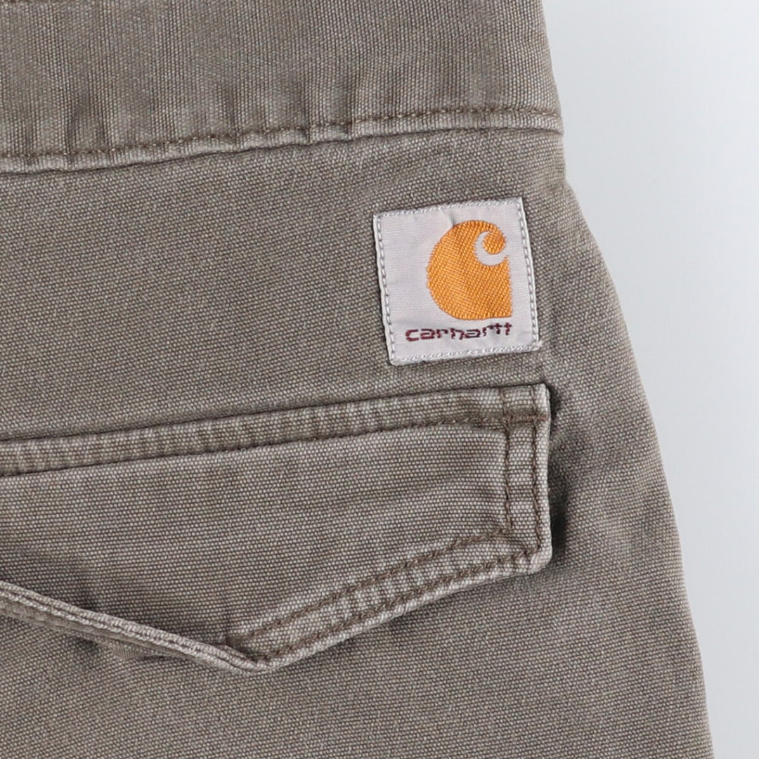 Carhartt Relaxed Fit Duck Cargo Shorts, Men's Size 32 cotton Khaki type Vintage Second Hand