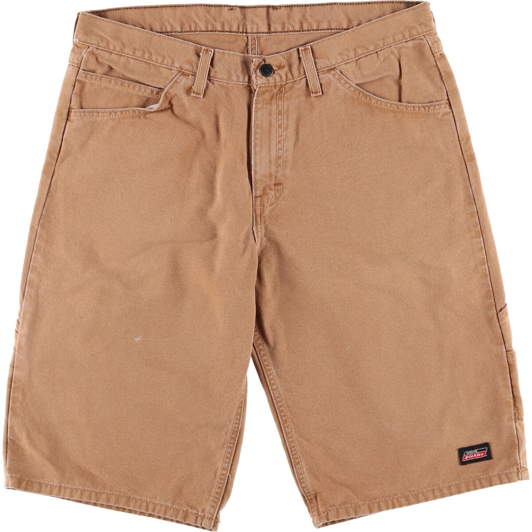 Dickies Relaxed Fit Duck Work Shorts, Men's Size 37 cotton ocher yellow type Vintage Second Hand