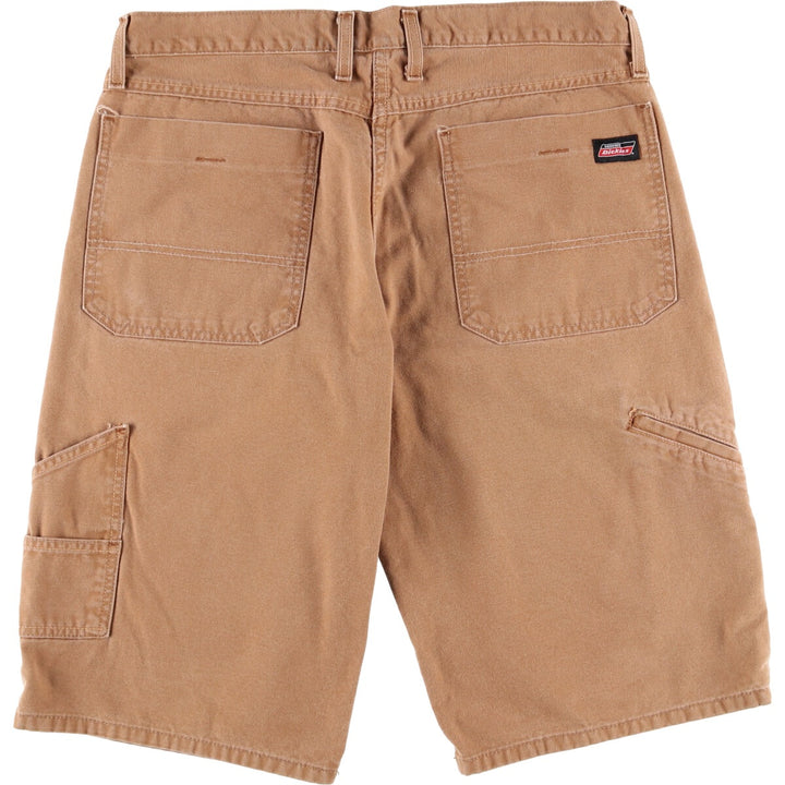 Dickies Relaxed Fit Duck Work Shorts, Men's Size 37 cotton ocher yellow type Vintage Second Hand