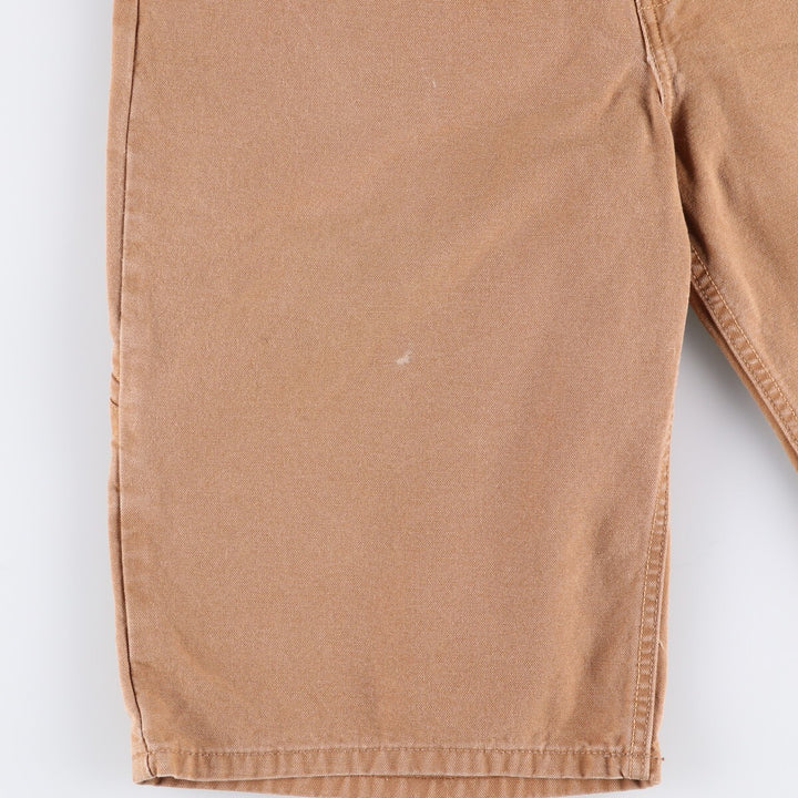 Dickies Relaxed Fit Duck Work Shorts, Men's Size 37 cotton ocher yellow type Vintage Second Hand