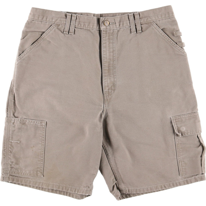 90'S Carhartt Duck Work Shorts, Men's, Size W35, Vintage cotton gray type Vintage Second Hand