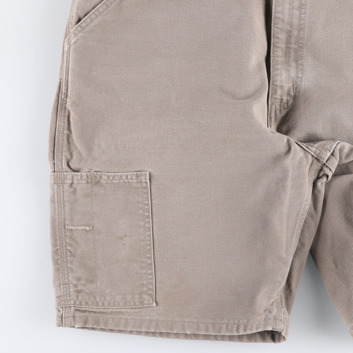 90'S Carhartt Duck Work Shorts, Men's, Size W35, Vintage cotton gray type Vintage Second Hand