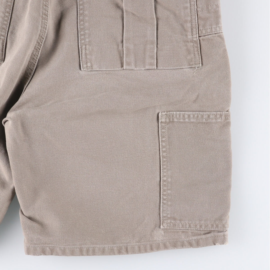 90'S Carhartt Duck Work Shorts, Men's, Size W35, Vintage cotton gray type Vintage Second Hand