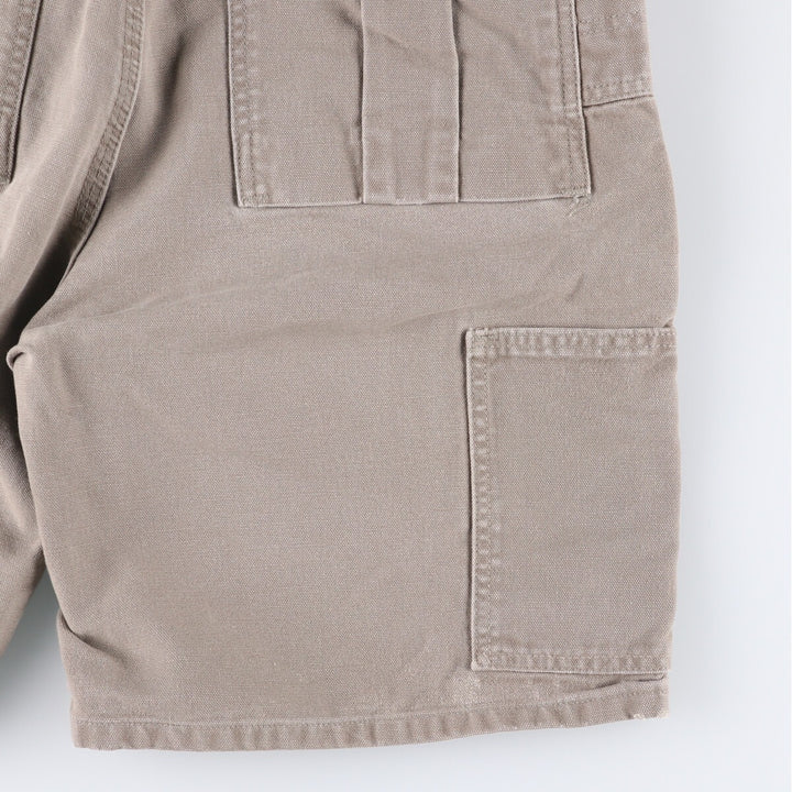 90'S Carhartt Duck Work Shorts, Men's, Size W35, Vintage cotton gray type Vintage Second Hand