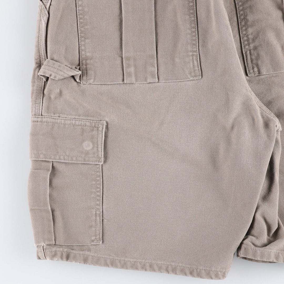 90'S Carhartt Duck Work Shorts, Men's, Size W35, Vintage cotton gray type Vintage Second Hand
