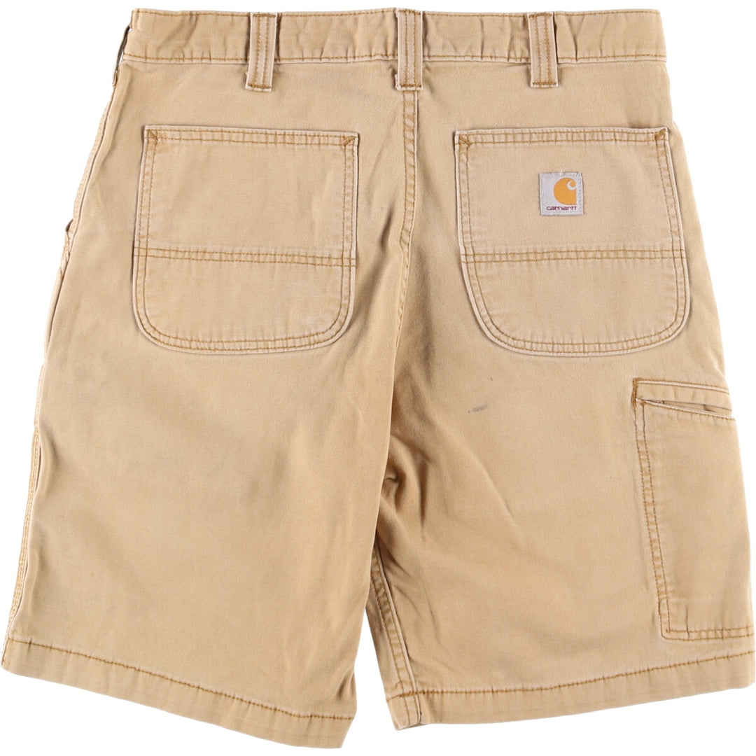 Carhartt Relaxed Fit Duck Painter Shorts, Shorts, Men's, W34 equivalent cotton ocher yellow type Vintage Second Hand