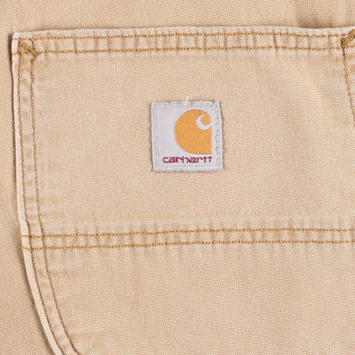 Carhartt Relaxed Fit Duck Painter Shorts, Shorts, Men's, W34 equivalent cotton ocher yellow type Vintage Second Hand