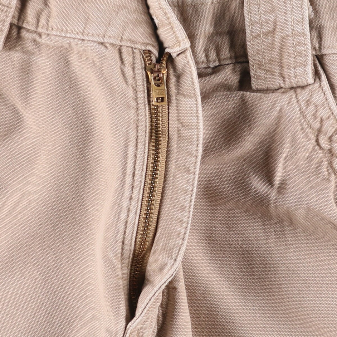 2000'S Carhartt Duck Cargo Shorts, Men's Size W34 cotton Beige type Vintage Second Hand