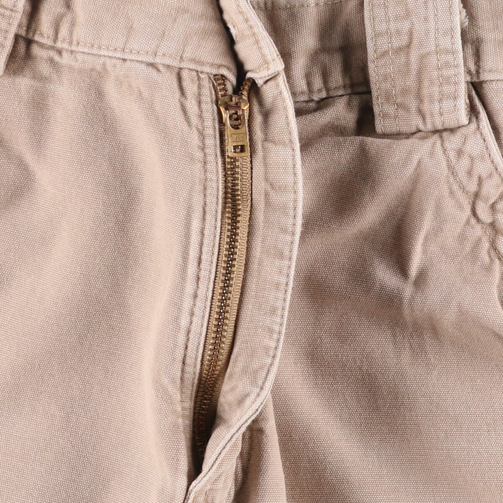 2000'S Carhartt Duck Cargo Shorts, Men's Size W34 cotton Beige type Vintage Second Hand