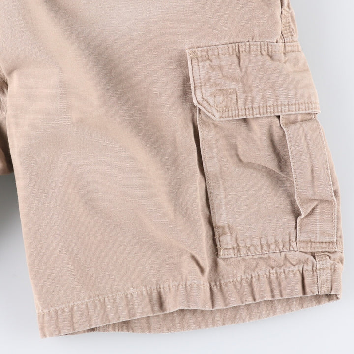 2000'S Carhartt Duck Cargo Shorts, Men's Size W34 cotton Beige type Vintage Second Hand