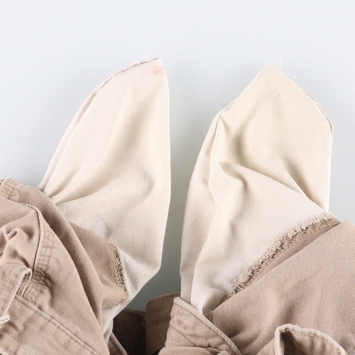 2000'S Carhartt Duck Cargo Shorts, Men's Size W34 cotton Beige type Vintage Second Hand