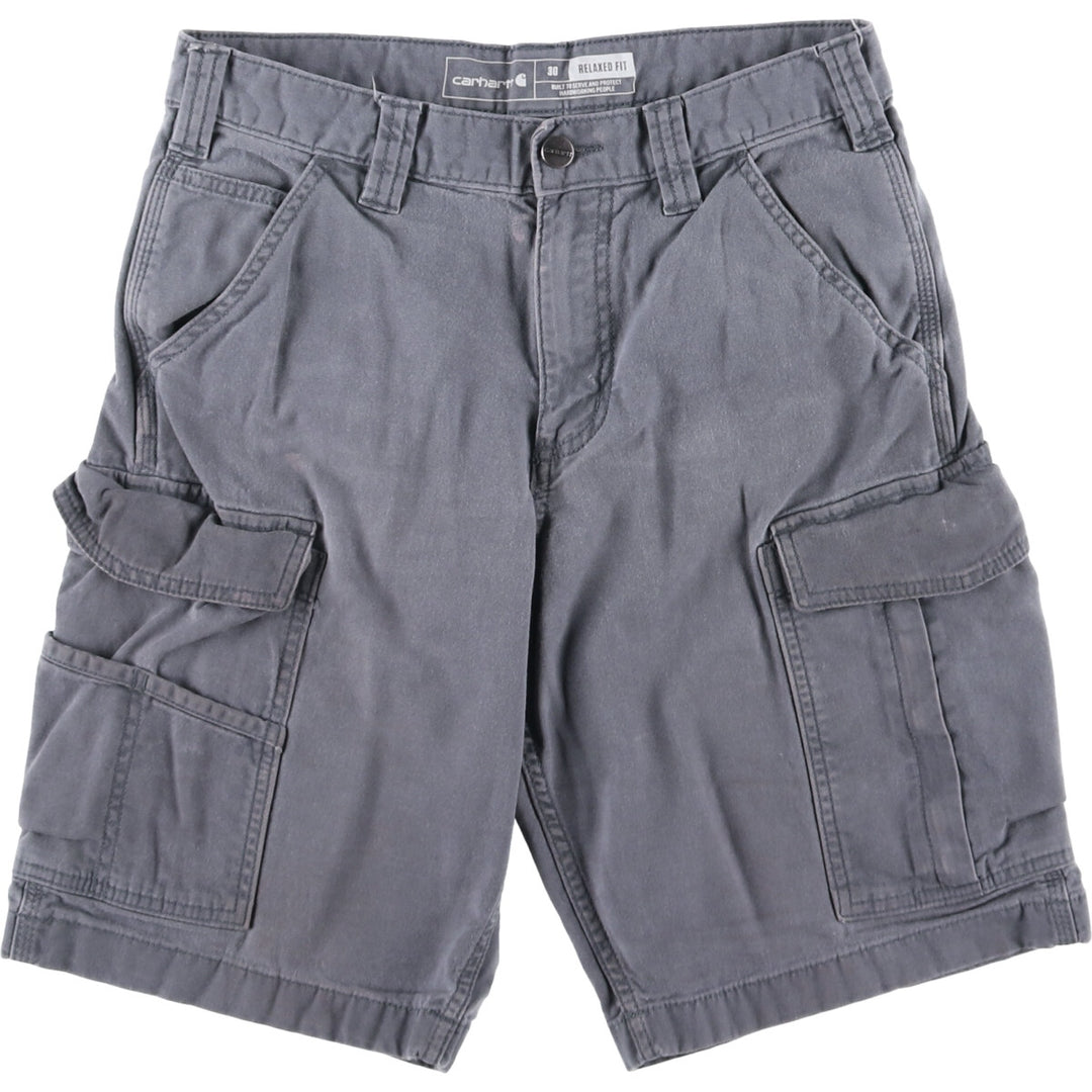 Carhartt Relaxed Fit Duck Cargo Shorts, Men's Size W30 cotton gray type Vintage Second Hand