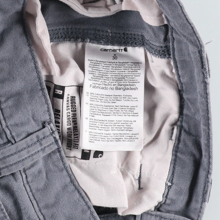 Carhartt Relaxed Fit Duck Cargo Shorts, Men's Size W30 cotton gray type Vintage Second Hand