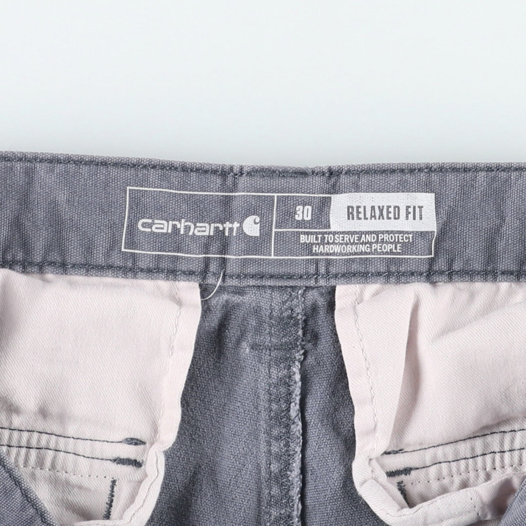 Carhartt Relaxed Fit Duck Cargo Shorts, Men's Size W30 cotton gray type Vintage Second Hand