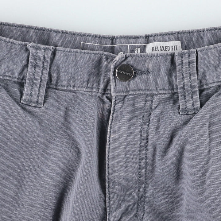 Carhartt Relaxed Fit Duck Cargo Shorts, Men's Size W30 cotton gray type Vintage Second Hand
