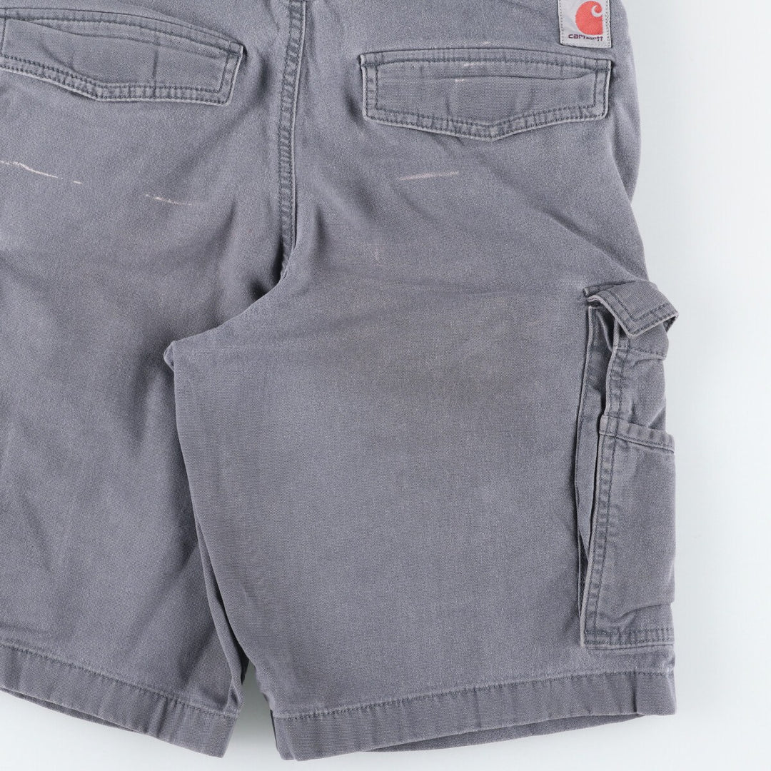 Carhartt Relaxed Fit Duck Cargo Shorts, Men's Size W30 cotton gray type Vintage Second Hand