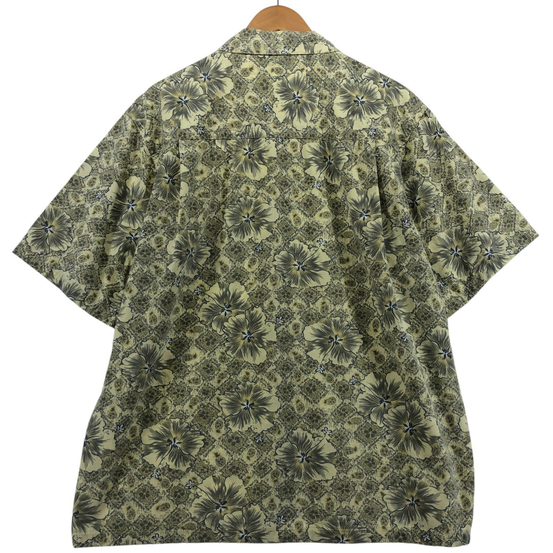 Billabong Floral Hawaiian Aloha Shirt, Men's Size L unclear green type Vintage Second Hand