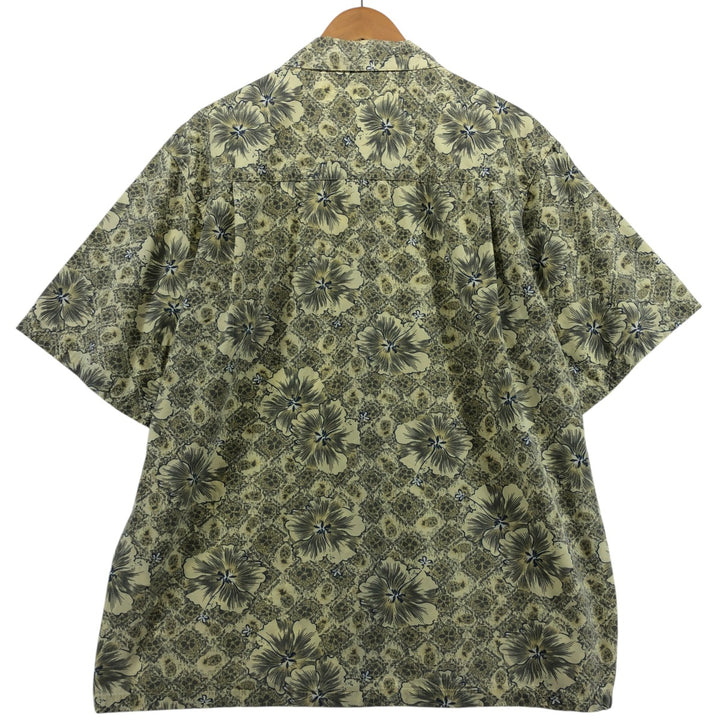 Billabong Floral Hawaiian Aloha Shirt, Men's Size L unclear green type Vintage Second Hand