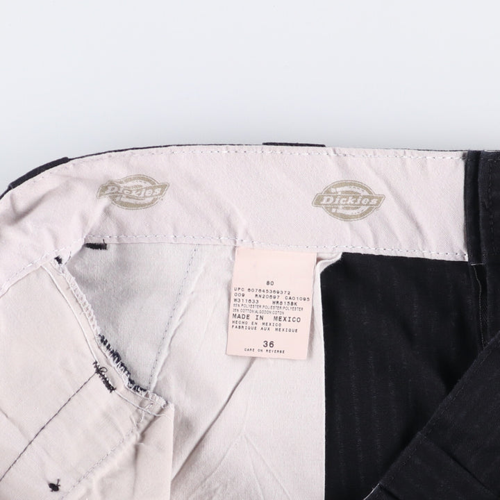 Dickies Stripe Pattern Work Shorts, Men's, Size W36 polyester black type Vintage Second Hand