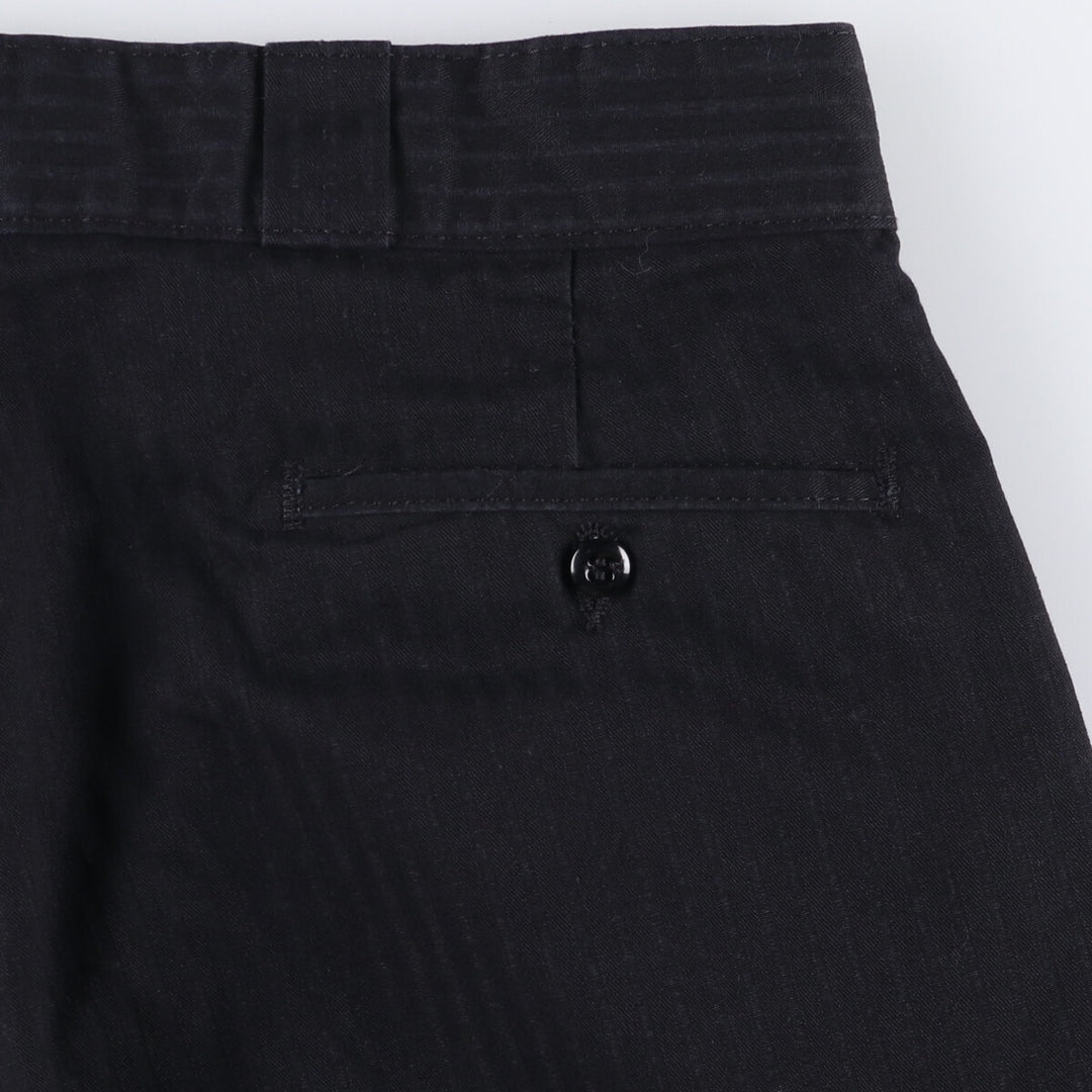 Dickies Stripe Pattern Work Shorts, Men's, Size W36 polyester black type Vintage Second Hand