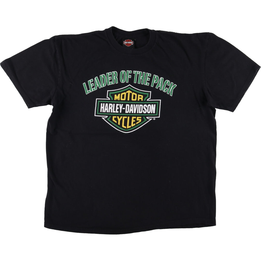 Harley-Davidson Motorcycle Bike T-shirt, Men's XL size cotton black type Vintage Second Hand