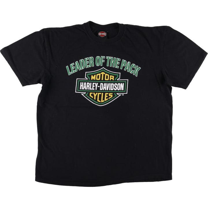 Harley-Davidson Motorcycle Bike T-shirt, Men's XL size cotton black type Vintage Second Hand