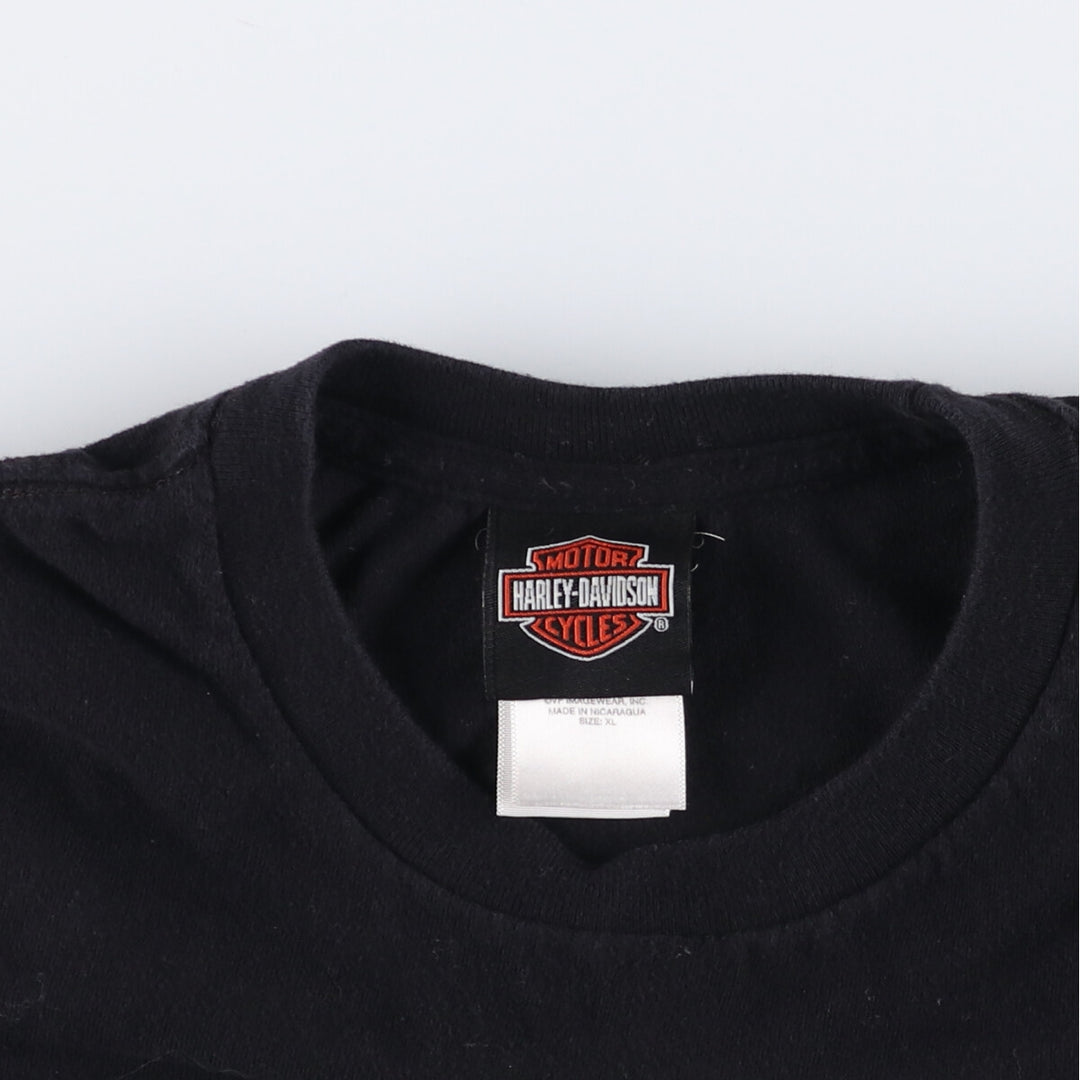 Harley-Davidson Motorcycle Bike T-shirt, Men's XL size cotton black type Vintage Second Hand