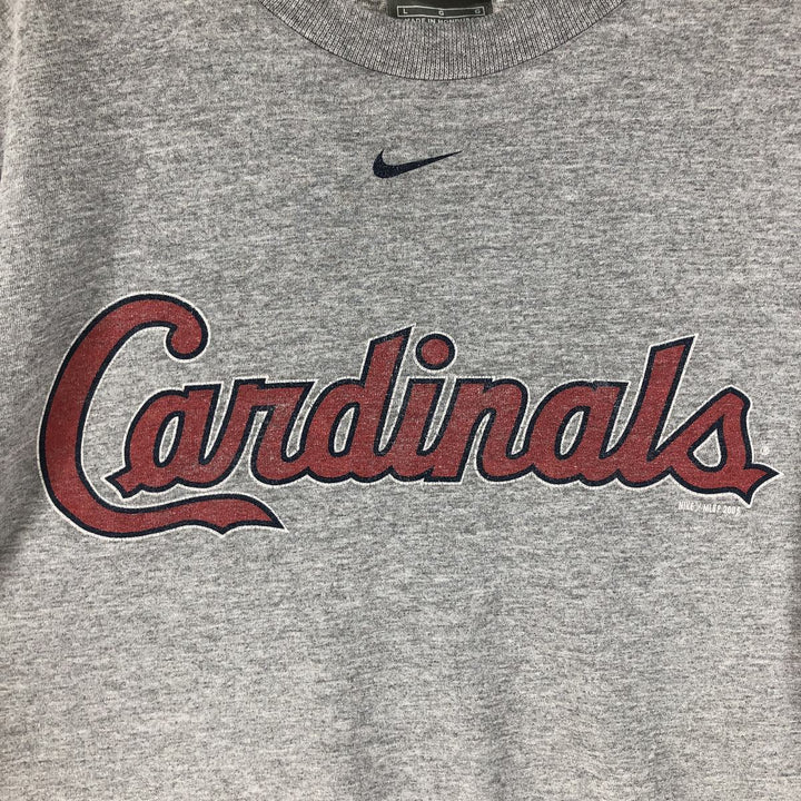 Nike Team MLB St. Louis Cardinals Logo T-Shirt, Men's Size Large cotton gray type Vintage Second Hand