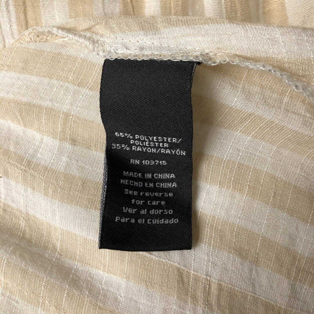 ZAC and RACHEL Long Sleeve Striped Shirt Roll-up Shirt Women's Size S polyester white type Vintage Second Hand