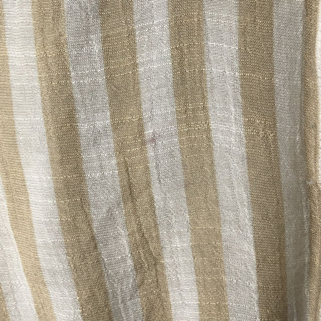 ZAC and RACHEL Long Sleeve Striped Shirt Roll-up Shirt Women's Size S polyester white type Vintage Second Hand