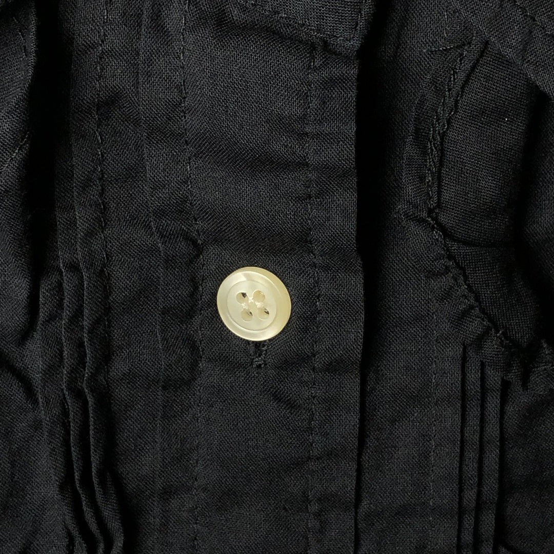 J.Crew Women's Long Sleeve Ruffle Blouse, Size Small unclear black type Vintage Second Hand