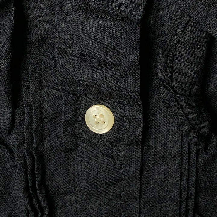 J.Crew Women's Long Sleeve Ruffle Blouse, Size Small unclear black type Vintage Second Hand