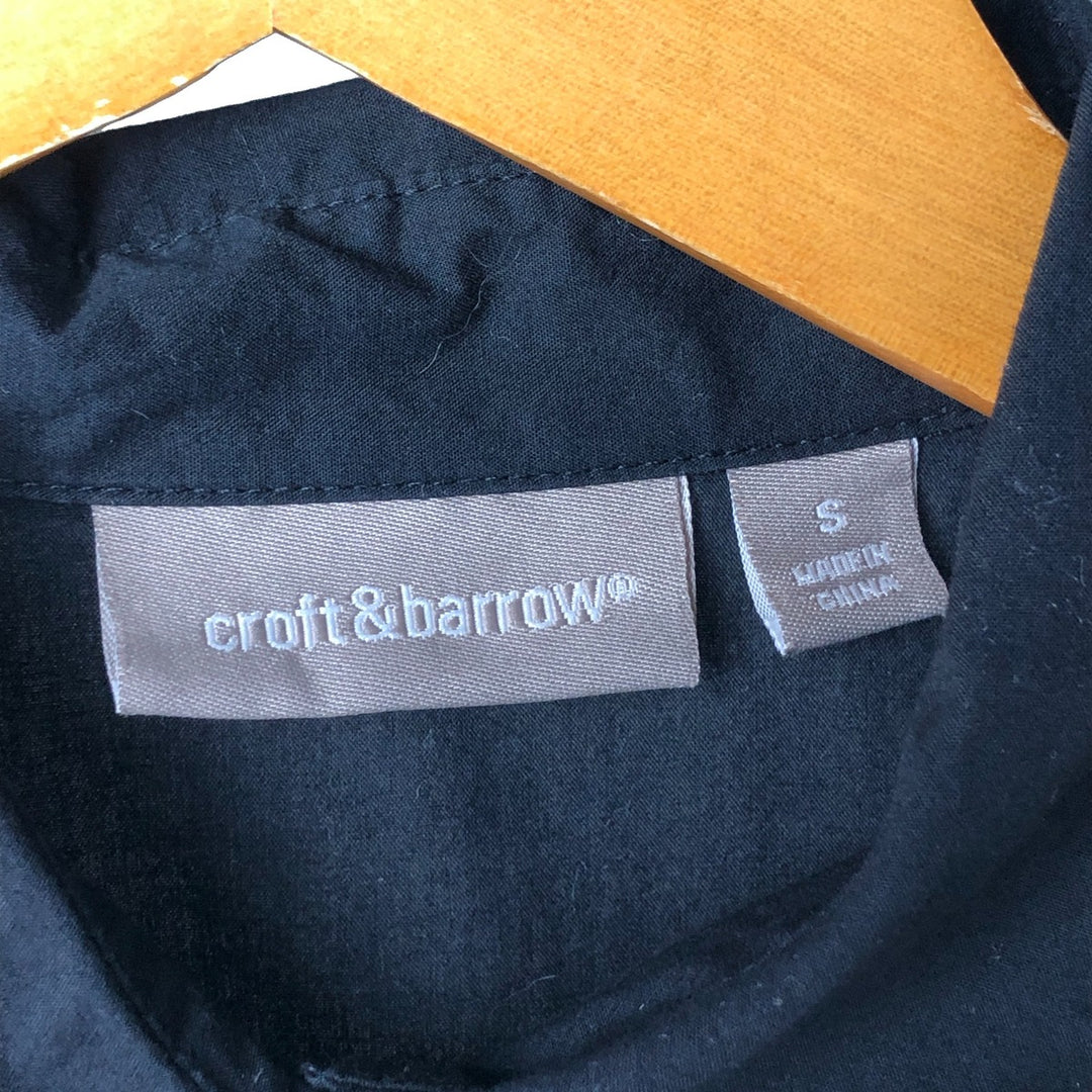 Craft & Barrow CROFT & BARROW Long Sleeve Blouse Women's Size S cotton black type Vintage Second Hand