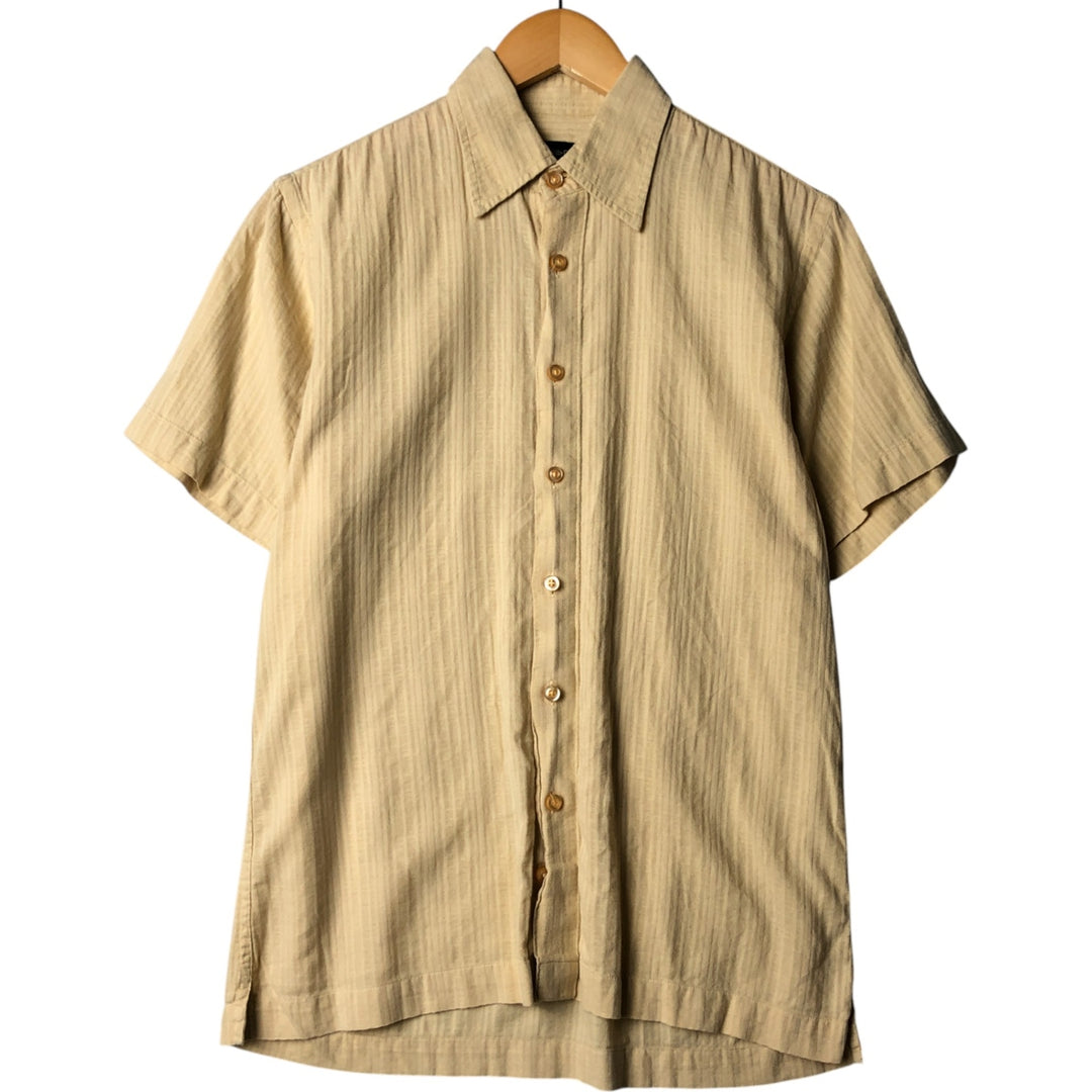 WEST COAST Short Sleeve Cotton Box Shirt, Men's Size Small cotton yellow type Vintage Second Hand