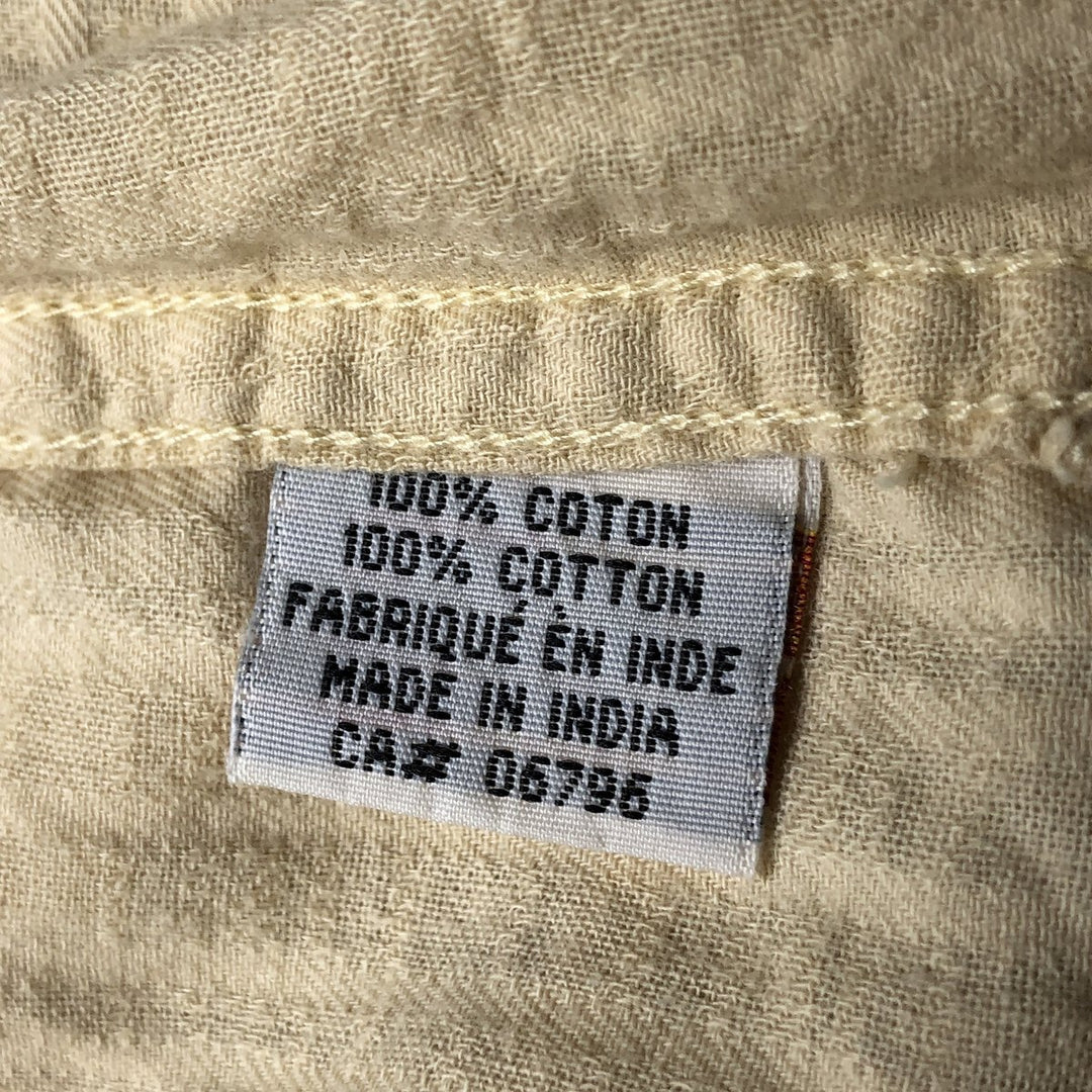 WEST COAST Short Sleeve Cotton Box Shirt, Men's Size Small cotton yellow type Vintage Second Hand