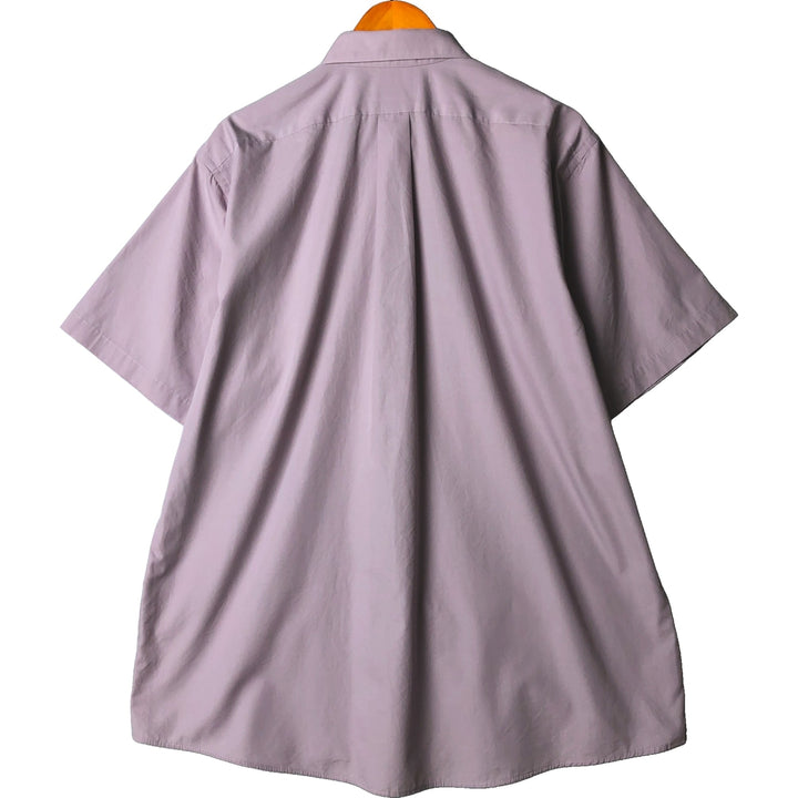 90'S Vintage Van Heusen Short Sleeve Polycotton Shirt, Men's XL polyester purple type Vintage Second Hand