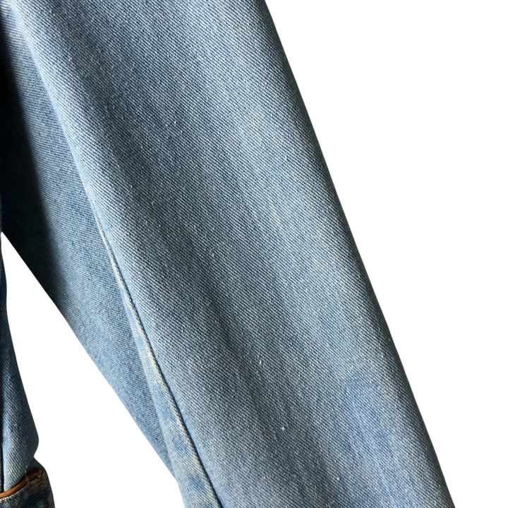 Vintage 1980'S Britannia denim tailored jacket, women's size XL cotton blue type Vintage Second Hand