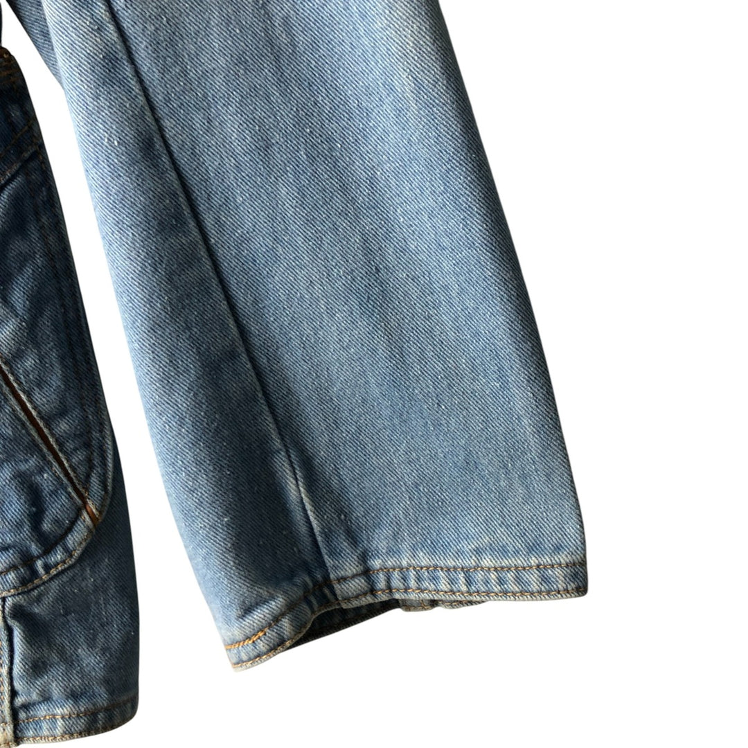 Vintage 1980'S Britannia denim tailored jacket, women's size XL cotton blue type Vintage Second Hand