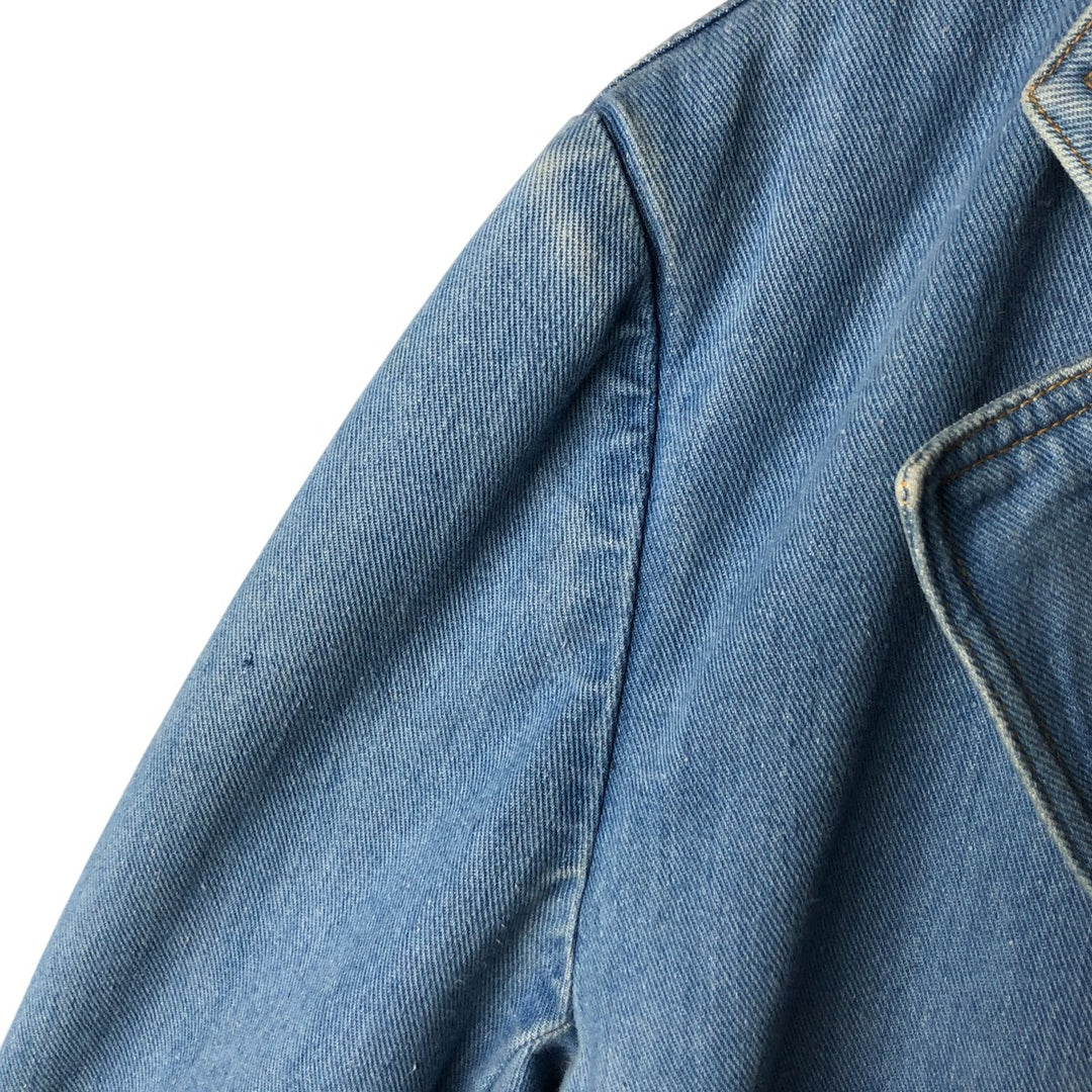 Vintage 1980'S Britannia denim tailored jacket, women's size XL cotton blue type Vintage Second Hand